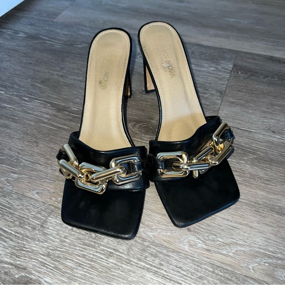 Fashion Nova Faux Leather Chain Heels - Picture 5 of 10